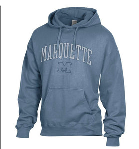 NEW! Marquette Comfort Wash Hoodie - Saltwater Blue